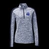 Ladies PosiCharge Electric Heather Colorblock 1/4 Zip Thumbnail