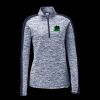 Ladies PosiCharge Electric Heather Colorblock 1/4 Zip Thumbnail
