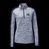 Ladies PosiCharge Electric Heather Colorblock 1/4 Zip Thumbnail