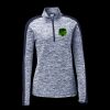 Ladies PosiCharge Electric Heather Colorblock 1/4 Zip Thumbnail