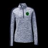 Ladies PosiCharge Electric Heather Colorblock 1/4 Zip Thumbnail