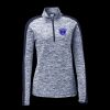 Ladies PosiCharge Electric Heather Colorblock 1/4 Zip Thumbnail