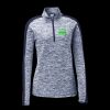 Ladies PosiCharge Electric Heather Colorblock 1/4 Zip Thumbnail