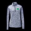 Ladies PosiCharge Electric Heather Colorblock 1/4 Zip Thumbnail