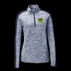 Ladies PosiCharge Electric Heather Colorblock 1/4 Zip Thumbnail