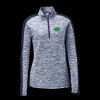 Ladies PosiCharge Electric Heather Colorblock 1/4 Zip Thumbnail