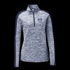 Ladies PosiCharge Electric Heather Colorblock 1/4 Zip Thumbnail