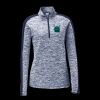 Ladies PosiCharge Electric Heather Colorblock 1/4 Zip Thumbnail