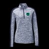 Ladies PosiCharge Electric Heather Colorblock 1/4 Zip Thumbnail