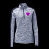 Ladies PosiCharge Electric Heather Colorblock 1/4 Zip Thumbnail