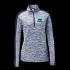 Ladies PosiCharge Electric Heather Colorblock 1/4 Zip Thumbnail