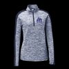 Ladies PosiCharge Electric Heather Colorblock 1/4 Zip Thumbnail