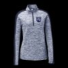 Ladies PosiCharge Electric Heather Colorblock 1/4 Zip Thumbnail
