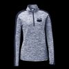 Ladies PosiCharge Electric Heather Colorblock 1/4 Zip Thumbnail