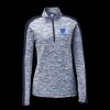 Ladies PosiCharge Electric Heather Colorblock 1/4 Zip Thumbnail
