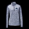 Ladies PosiCharge Electric Heather Colorblock 1/4 Zip Thumbnail