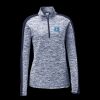 Ladies PosiCharge Electric Heather Colorblock 1/4 Zip Thumbnail