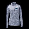 Ladies PosiCharge Electric Heather Colorblock 1/4 Zip Thumbnail