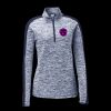 Ladies PosiCharge Electric Heather Colorblock 1/4 Zip Thumbnail