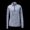 Ladies PosiCharge Electric Heather Colorblock 1/4 Zip Thumbnail
