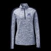 Ladies PosiCharge Electric Heather Colorblock 1/4 Zip Thumbnail
