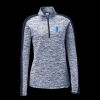 Ladies PosiCharge Electric Heather Colorblock 1/4 Zip Thumbnail