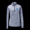Ladies PosiCharge Electric Heather Colorblock 1/4 Zip Thumbnail