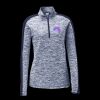Ladies PosiCharge Electric Heather Colorblock 1/4 Zip Thumbnail