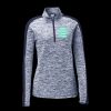 Ladies PosiCharge Electric Heather Colorblock 1/4 Zip Thumbnail
