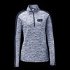 Ladies PosiCharge Electric Heather Colorblock 1/4 Zip Thumbnail
