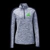 Ladies PosiCharge Electric Heather Colorblock 1/4 Zip Thumbnail