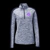 Ladies PosiCharge Electric Heather Colorblock 1/4 Zip Thumbnail