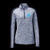 Ladies PosiCharge Electric Heather Colorblock 1/4 Zip Thumbnail