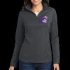 Ladies Pinpoint Mesh 1/2 Zip Thumbnail