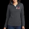 Ladies Pinpoint Mesh 1/2 Zip Thumbnail