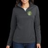 Ladies Pinpoint Mesh 1/2 Zip Thumbnail