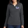 Ladies Pinpoint Mesh 1/2 Zip Thumbnail
