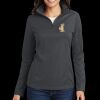 Ladies Pinpoint Mesh 1/2 Zip Thumbnail