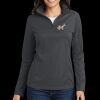 Ladies Pinpoint Mesh 1/2 Zip Thumbnail