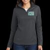 Ladies Pinpoint Mesh 1/2 Zip Thumbnail