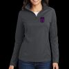Ladies Pinpoint Mesh 1/2 Zip Thumbnail